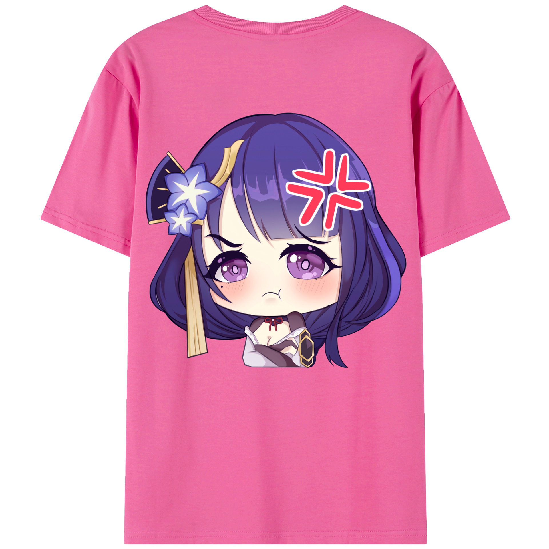 げんし神 雷電将軍 らいでんしょうぐん genshin Raiden Shogun レディース半袖Tシャツ(バックプリント)